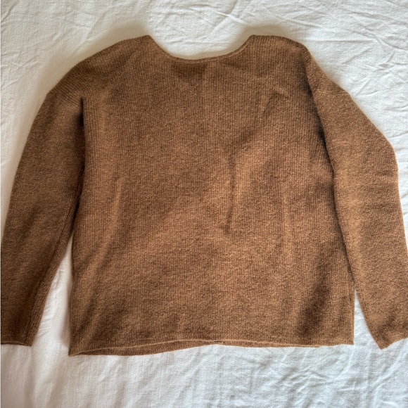 Sezane Gaspard Cardigan in Camel - Picture 2 of 3